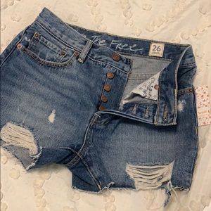 Free People Denim Shorts